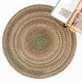 thumbnail image 4 of "Capel American Heritage Braided Area Rug - 5' Round Moss Multi - Traditional Indoor Rug for Living Room", 4 of 5