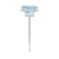 thumbnail image 4 of Angara Natural 1.85 Ct. Aquamarine with Diamond Classic Ring in 14K White Gold for Women (Ring Size: 3.5), 4 of 11