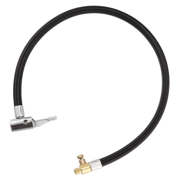 Neumático Inflador Manguera Adaptador Bloqueo Tubo Aire Válvula Mandril para Coche 50cm
