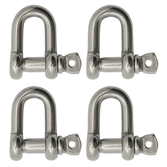 Extreme Max 3006.8285.4 BoatTector Stainless Steel Chain Shackle - 1", 4-Pack