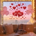thumbnail image 4 of Valentine’s Day Static Entrance & Window Clings - Festive Decals for Malls/Storefronts/Home Entryways, Cute Love-Themed Stickers for Valentine’s Day, No-Adhesive Holiday Decor, 24*16in, B, 4 of 6