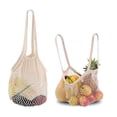 thumbnail image 4 of Bolsas esenciales para compras sostenibles, resistentes, orgánicas, lavables, ecológicas, no tóxicas, para ir de compras, hacer picnics y salir a pasear, 4 of 5