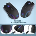 thumbnail image 2 of Wireless Mouse Mouse Jiggler Mouse Mover LED Rechargeable 2.4G Mause Ergonomic Mini Mouse USB Optical Mice 1600, 2 of 7