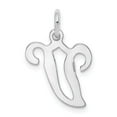 thumbnail image 1 of 14k White Gold Initial V Charm, 1 of 2