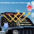 thumbnail image 4 of XYZCANDO Deer Windshield Sun Shade Compatible with Jeep Wrangler TJ JK JL 2/4 Door Folding Front Camo Flag Window Sun Shade for Car Accessories Windshield Sunshade Visor Mat, 4 of 7
