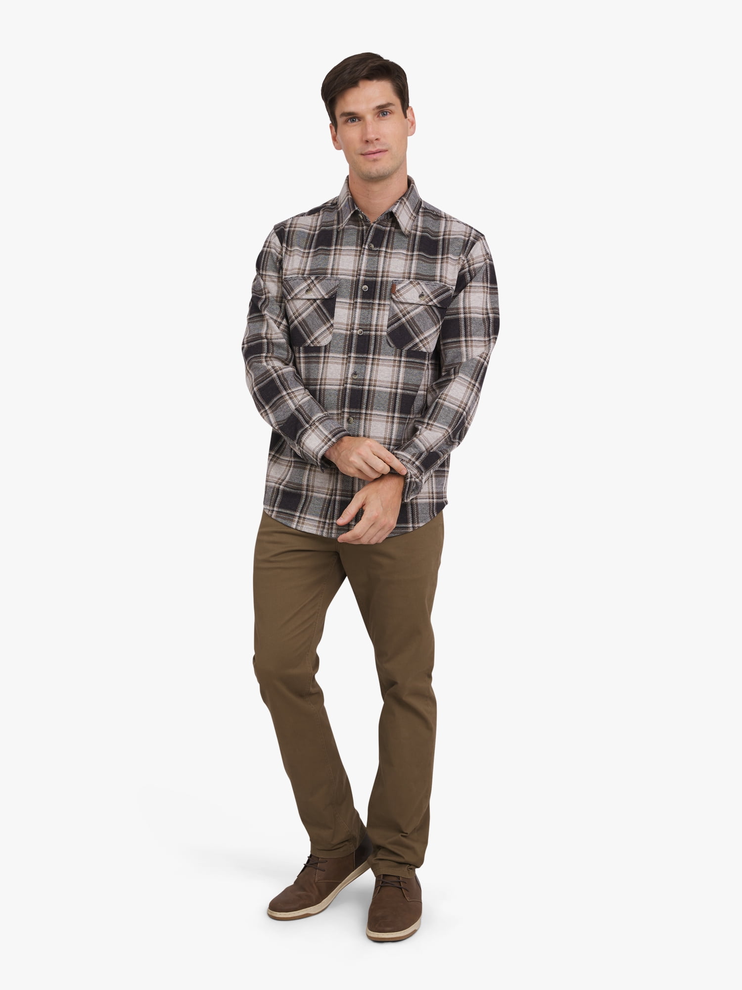 Chaps Men's & Big Men's Lakeland Flannel Shirt, Sizes S-3XL