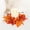 D, variant on OutmaxHome Fall Artificial Candle Ring Wreath, Small Fake Autumn Leaves Berry Wreath, Thanksgiving Halloween Home Table Decor Candle Ring