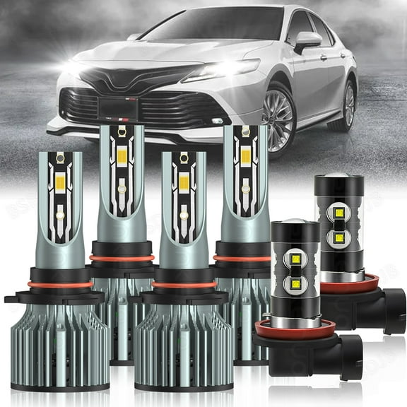 For Toyota Matrix 2009-2014 Combo LED Headlight High Low Beam   Fog Light Bulbs