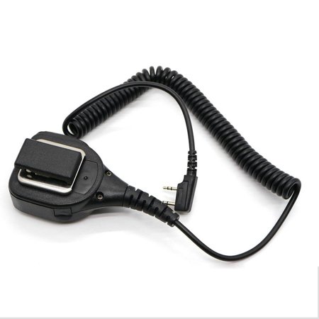 Big Microphone With Magnetic Ring Plastic 2 Pin Ptt Rainproof Shoulder Speaker Mic For 2 Way Radio Walkie Talkie Walmart Canada