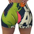 thumbnail image 2 of Fotbe Dinosaur Basketball Player Shorts Sin Costuras – Shorts Deportivos de Cintura Alta para Mujer, Elásticos para Gimnasio, Yoga, Running o Ciclismo-X-Large, 2 of 8