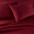 thumbnail image 4 of Better Homes & Gardens 4-Piece 300 Thread Count Rose Wine Sateen Sheet Set, King, 4 of 8