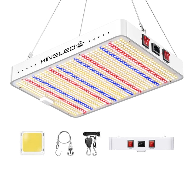 Grow Light KingLED KP2000 de espectro completo de 200 W para 90 x 90 cm