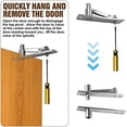 thumbnail image 5 of Door Pivot Hinge,  Pivot Hinge System with Goal Kick Hardware, for Heavy Duty Wood Doors Up to 200 Lbs Type I, 5 of 7