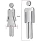thumbnail image 2 of 2 pegatinas adhesivas para puerta de baño, letreros para hombre y mujer, 2 of 4