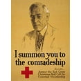 thumbnail image 2 of Leo Mielziner 14x18 Gold Ornate Wood Frame and Double Matted Museum Art Print Titled - I Summon You to the Comradeship - Woodrow Wilson Answer the Red Cross Christmas Roll Call for Universal, 2 of 4