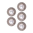 thumbnail image 2 of 5x Rhinestone Buttons, Embellishments Flat Back Buckles Fashion Sparkly Sew on for Wedding Bouquet Jewelry Making DIY Scrapbooking Headband Style B, 2 of 7