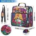 thumbnail image 2 of ALAZA Zipper Binder Bag Ethnic Owls 3 Ring File Folder Binder Organizer Bag, 2 of 8
