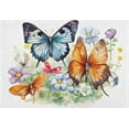 thumbnail image 4 of GZHJMY Toilet Mat U-Shaped Butterfly Flowers Soft and Absorbent Commode Contour Rug Plush Bathroom Rugs, Non-Slip, Machine Washable and Easier to Dry, 20x24 in Carpet Runner, 4 of 6