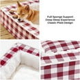 Tartan Cozy Dog AntiAnxiety Calming Bed, Christmas Classic Tartan Pet