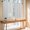 Denim Blue, variant on Striped Farmhouse 2 Panel Kitchen Curtains for Windows, Light Brown Vintage Rustic Lines Simple Bathroom Privacy Curtain, Home Décor Window Treatment for Bedroom/Living Room 55"x45"