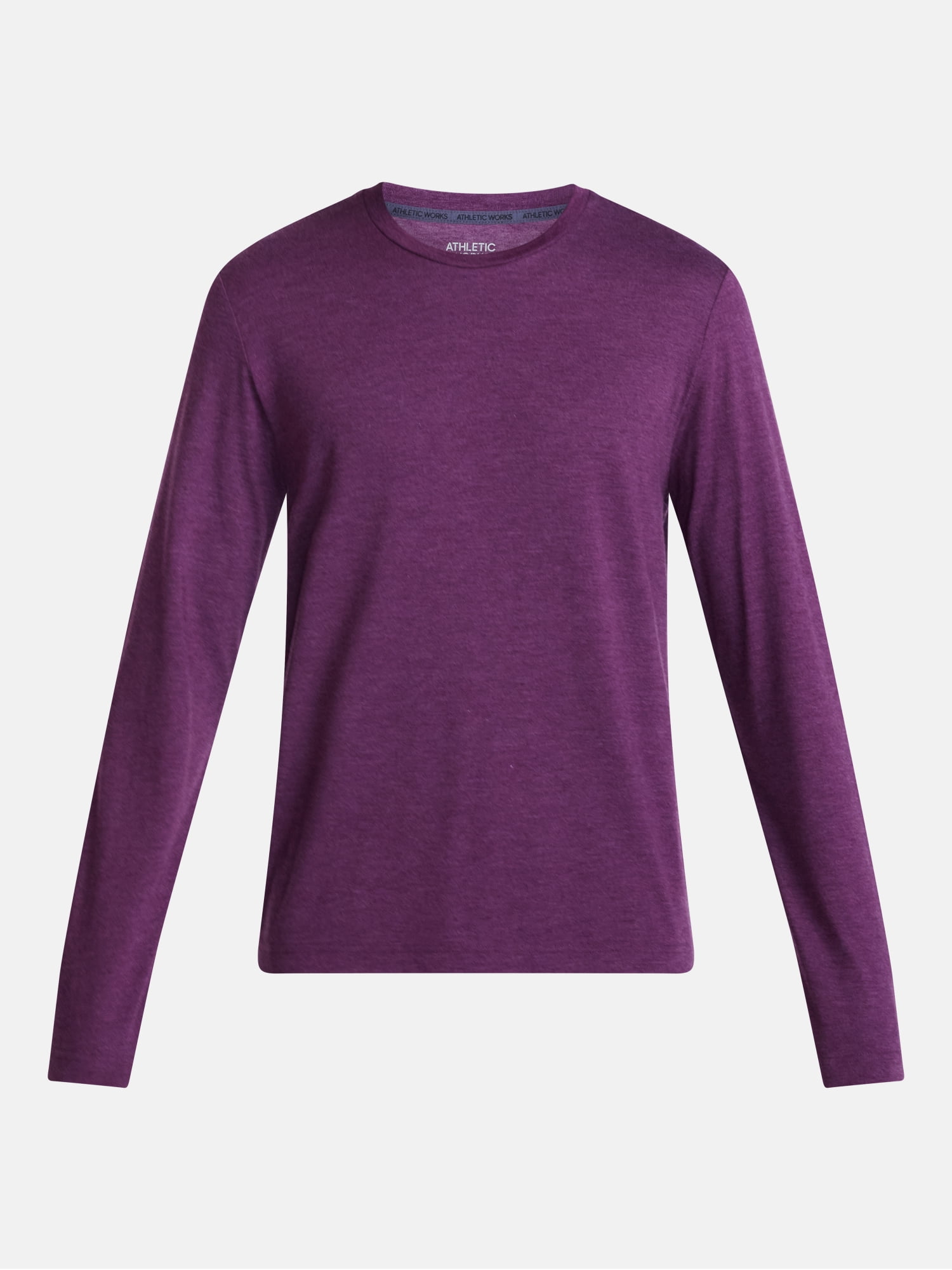 Athletic Works Men's and Big & Tall Men's Tri-Blend Tee with Long Sleeves, Sizes XS-4XLT