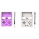 thumbnail image 4 of Skin Case for MIYOO Mini Plus Game Console Silicone Protective Cover, with Anti-Slip and Lanyard Purple and Creamy White, 4 of 5