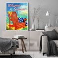 thumbnail image 3 of Cuadros Decorativos Pintura al óleo pintada a mano Kill Time Picture Coloring Artcraft Gift Tumbonas junto al mar Tmvgtek embutido en tela, 3 of 9