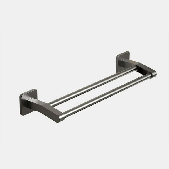 16 Inch Double Towel Bar | 304 Stainless Steel Wall Mount Towel Rack | Brushed Finish | Rustproof Bathroom Towel Holder | 1-Piece Set