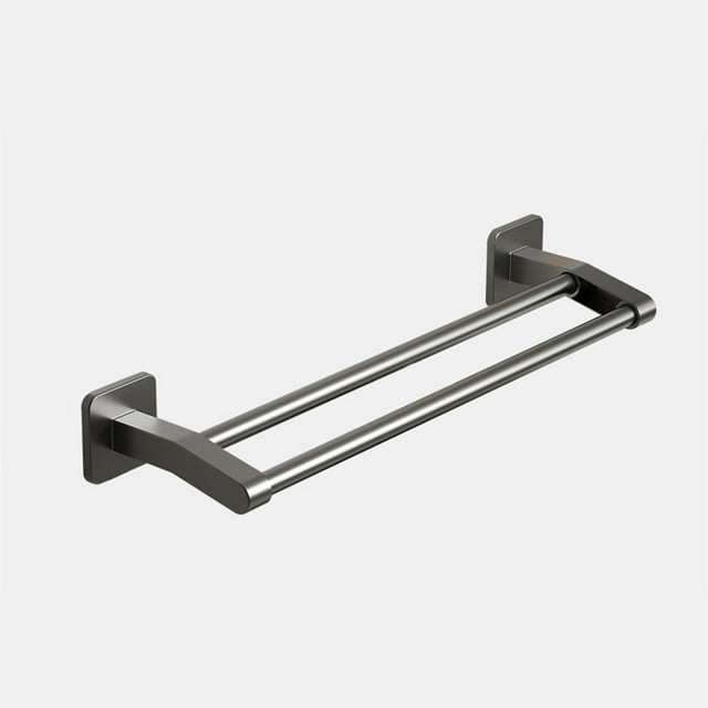 COM1950s Towel Racks for Bathroom, Wall Mount Shelf, Double Bath Towel Bar, 16 Inch 304 Stainless Steel Thicken 0.8Mm Towel Rack for Bathroom, Towel Brushed Finished Wall Mount, Bath Towels for Bathro