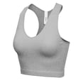 thumbnail image 2 of KOGMO Womens Ribbed Racerback Crop Tank Top, 2 of 5