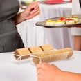 thumbnail image 3 of Clear Acrylic Cookie Tray Modern Design BAP-Free Round Rectangular Appetizer Serving Tray for Bread Fruits, 3 of 7
