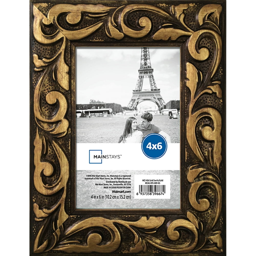 Mainstays Ms Hce 4x6 Gold Swirls Frame
