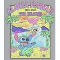 thumbnail image 2 of Men's Lilo & Stitch Aloha Hawaii Come Visit the Islands Sweatshirt Athletic Heather X Large, 2 of 4