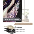 thumbnail image 6 of YIMEIS 2PCS Curtains Luxury jewelry style pearl swan Room Darkening Rod Pocket Drapes for Home Bedroom Living Room, 6 of 10