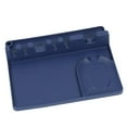 thumbnail image 1 of AMERTEER Porte-Cuillère en Silicone, Support de Rangement pour Spatules, 6 Compartiments, Bleu, 1 of 10