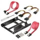 thumbnail image 1 of Soporte del kit de montaje de unidad de disco duro interno SSD de 2,5 pulgadas a 3,5 pulgadas con cables de datos SATA y cables de alimentación, 1 of 1