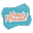 thumbnail image 1 of Ambesonne Blue Place Mats Set of 4, Happy Retirement, Standard Size, Coral White Sky Blue, 1 of 6