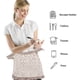thumbnail image 3 of Medio delantal de cocina para mujer, estilo coreano, media cintura, fino, transpirable, con flores, 3 of 5