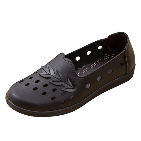 

Youmylove Slip Single Casual Solid Color Fashion Round Toe Flat Women Breathable Stylish Shoes Comfortable On Hollow Out Toe Female Trendy Shoes Woman Comfort Footwear