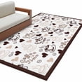 thumbnail image 2 of Area Rug for Living Room, Farmhouse Coffee Cup Non-Slip Indoor Large Carpet for Bedroom/Dining Room, Vintage Coffee Beans Love Heart Washable Low-Profile Rectangle Floor Mat Runner Rugs - 2.7 x 5 Ft, 2 of 7