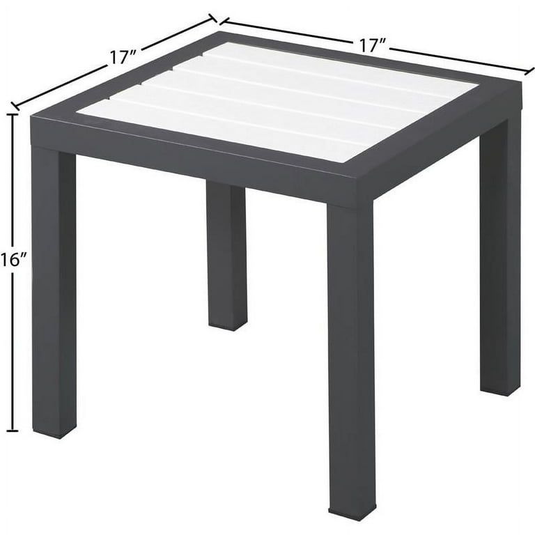 Meridian Furniture Nizuc End Table - White Meridian Furniture Nizuc End Table - White