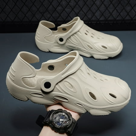 

Men s Solid Comfy Non Slip Colour Slip On Clogs Casual Soft Sole EVA Slippers For Men s Outdoor Activities