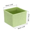 thumbnail image 2 of Uxcell 2.5" Square Plastic Succulent Planter with Drainage Flowerpot Container, Green 6 Pack, 2 of 5