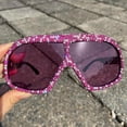 thumbnail image 4 of Fashion Oversized Square Women Sunglasses Vintage Punk Men Outdoor Eyewear Shades UV400 Orange Purple Sun Glasses, 4 of 8