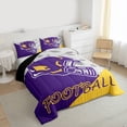 thumbnail image 3 of jejeloiu American Rugby Game Twin Comforter Sets,Football Sport Bedding Set For Ball Gamer Reversible 2-Piece, 3 of 8