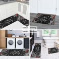 thumbnail image 6 of 2 Pcs Merry Christmas Kitchen Rugs and Mats Set of 2 Welcome Christmas Snowflake Kitchen Floor Mat Anti Fatigue Kitchen Rugs and Matsfor Bathroom Room (47x17+30x17 inches), 6 of 7