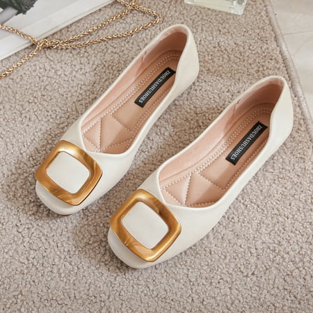 

Single-layer shoes for women new summer fairy style elegant French soft bottom autumn shoes low mouth all-match peas shoes