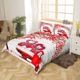 thumbnail image 3 of Valentines Tractor Duvet Cover Twin Girly Red Heart Tree Bed Set Rose Floral Bedding Set Red Vehicle Truck Comforter Cover Love Geometric Quilt Cover Heart Pattern Bedspread Cover,2Pcs, 3 of 6