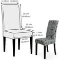 thumbnail image 5 of Pattern Stretch Chair Covers for Dining Room Set of 4,Dining Chair Slipcover Washable Removable for Kitchen,Hotel,Restaurant,Ceremony Universal Size(4PCS, Abstract Lotus), 5 of 6