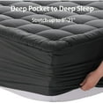 thumbnail image 3 of Luxury Soft Plush Warm BlanketSuper Soft Warm Mattress Pad Pillow Cover Quilted Fitted Mattress Protector with Top 8-21" Deep Pocket Cooling Mattress Topper, 3 of 8